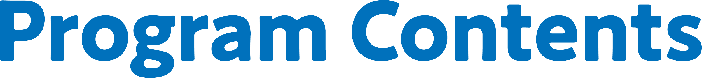 Program Contents
